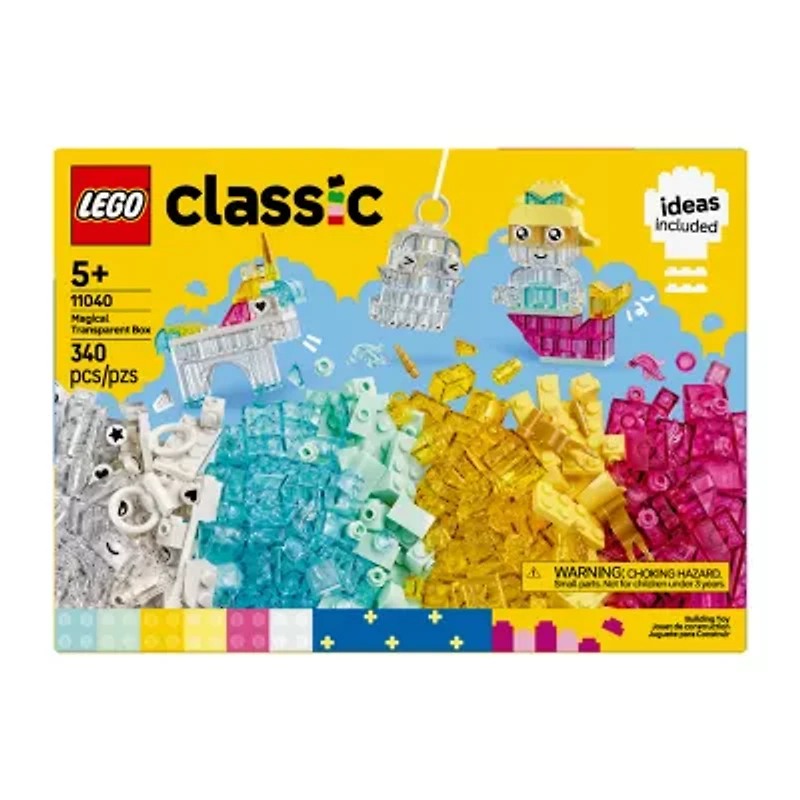 LEGO® Classic Transparent Box Building Blocks 340-pc.