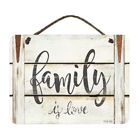 Courtside Market Family 12x16 Artboard With Twine Wood Wall Art