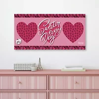 Courtside Market Strawberry Shortcake Sweeter Every Day 12x24 Canvas Art