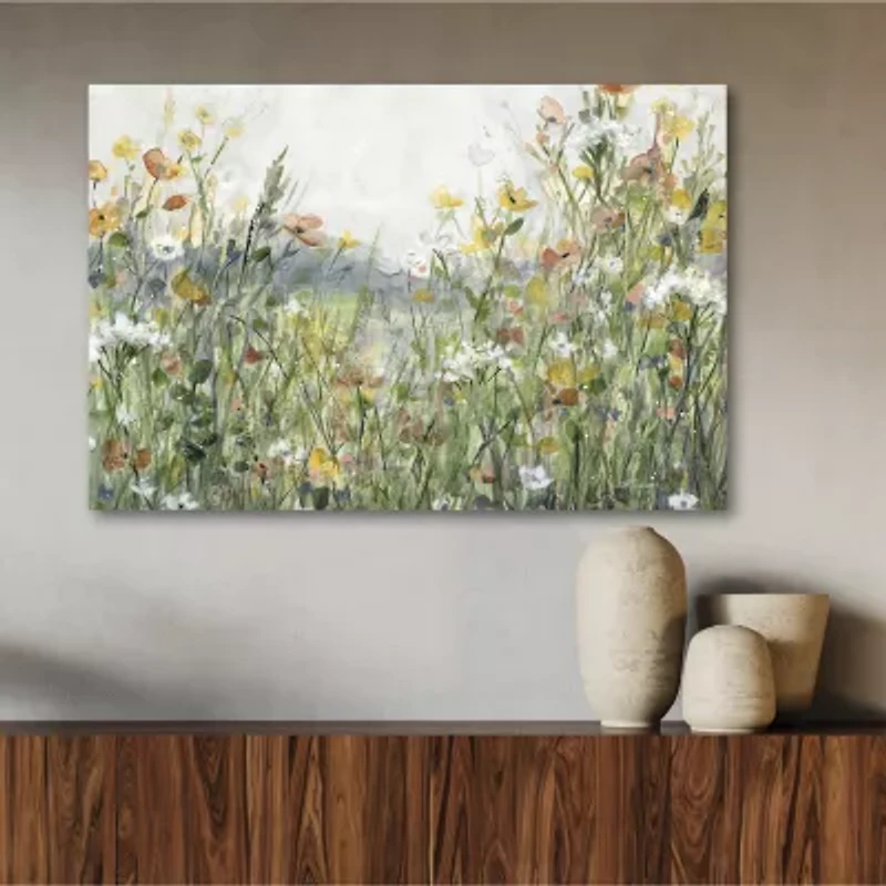Courtside Market Wildflower Field 18x26 Canvas Art