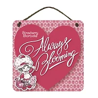 Courtside Market Strawberry Shortcake 12x12 Artboard With Twine Wood Wall Art