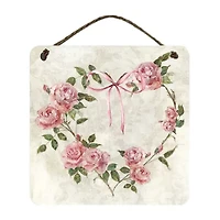 Courtside Market Wreath 12x12 Artboard With Twine Wood Wall Art