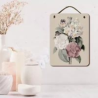 Courtside Market Flowers 12x16 Artboard With Twine Wood Wall Art