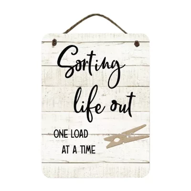 Courtside Market Srtng Lght 12x16 Artboard With Twine Wood Wall Art