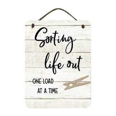 Courtside Market Srtng Lght 12x16 Artboard With Twine Wood Wall Art