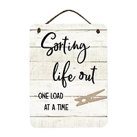 Courtside Market Srtng Lght 12x16 Artboard With Twine Wood Wall Art