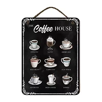 Courtside Market Coffee House 12x16 Artboard With Twine Wood Wall Art