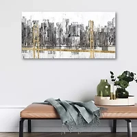 Courtside Market Golden Bridge Panorama 24x48 Canvas Art