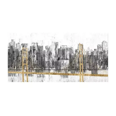 Courtside Market Golden Bridge Panorama 24x48 Canvas Art