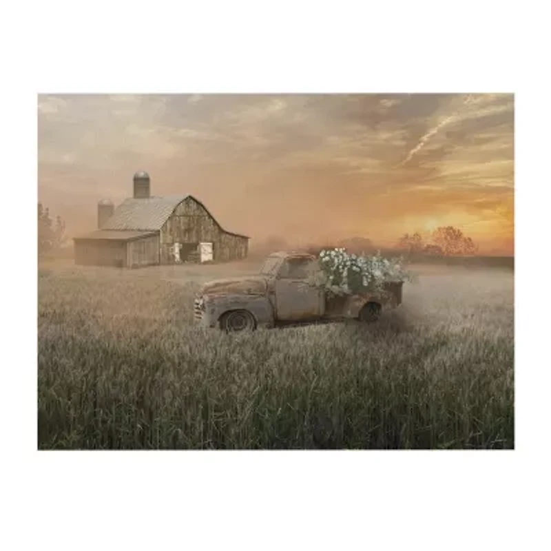 Courtside Market Sunset Farm 20x24 Canvas Canvas Art