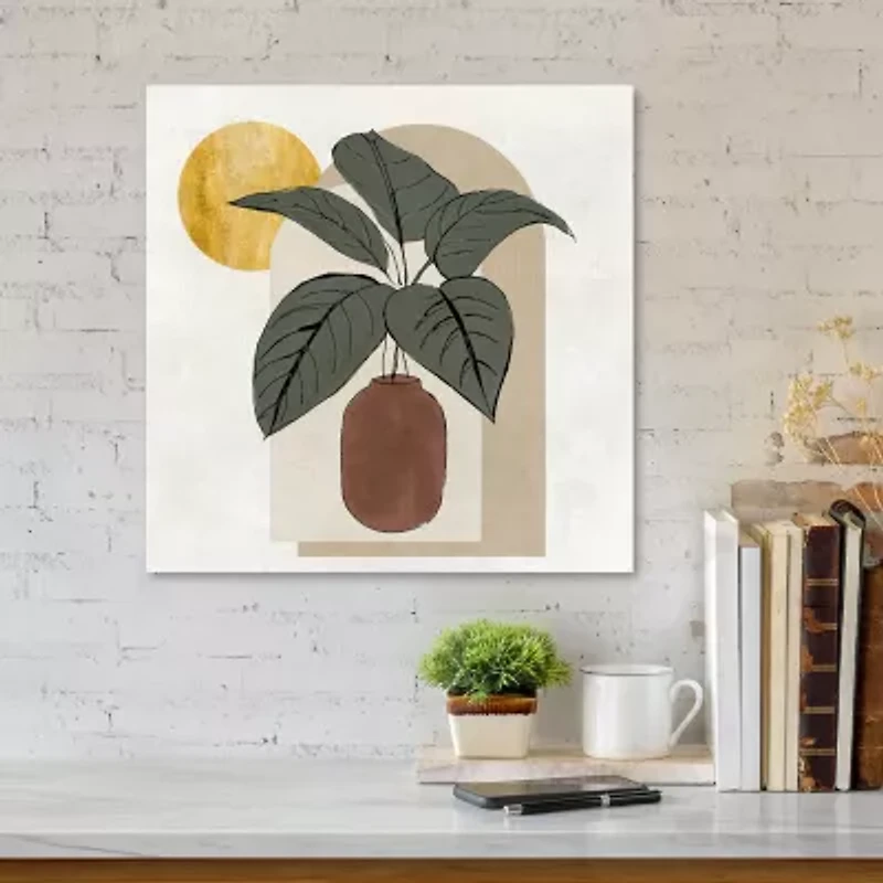 Courtside Market Santa Fe Evening 16x16 Canvas Art