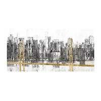 Courtside Market Golden Bridge Panorama 12x24 Canvas Art