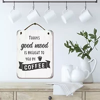 Courtside Market Todays Mood 12x16 Artboard With Twine Wood Wall Art