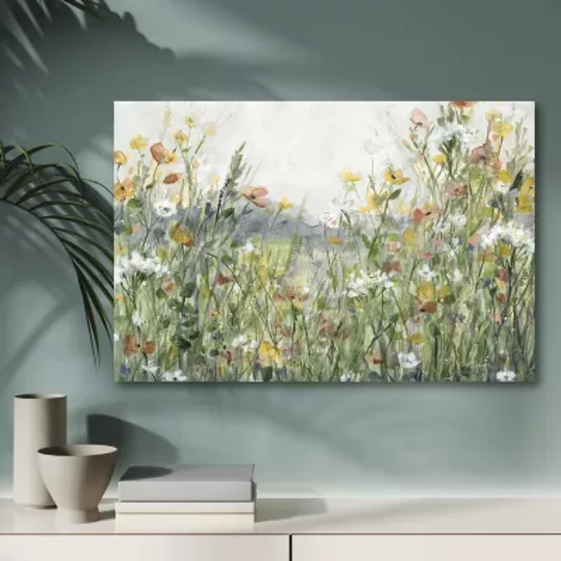 Courtside Market Wildflower Field 12x18 Canvas Art