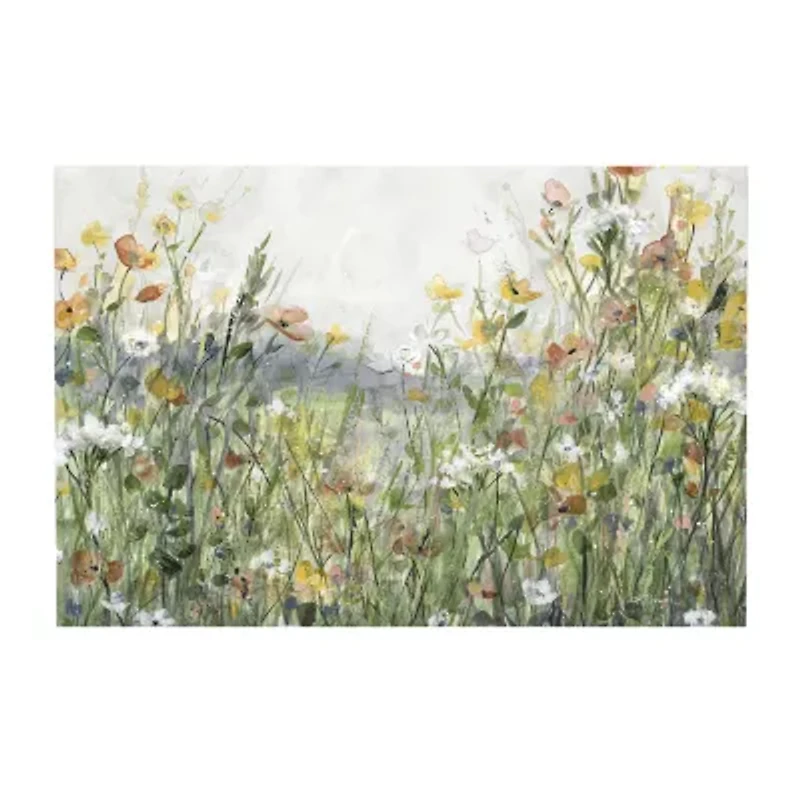 Courtside Market Wildflower Field 12x18 Canvas Art