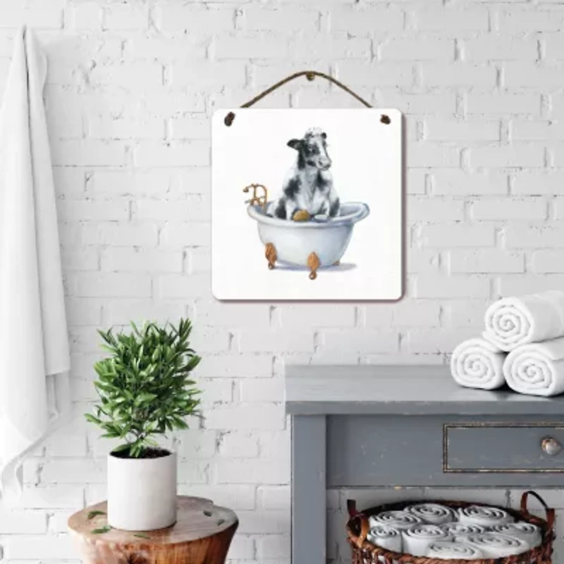 Courtside Market Beauty I 12x12 Artboard With Twine Wood Wall Art