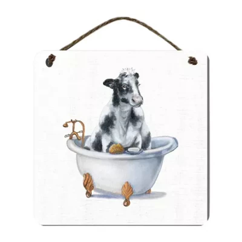 Courtside Market Beauty I 12x12 Artboard With Twine Wood Wall Art