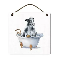 Courtside Market Beauty I 12x12 Artboard With Twine Wood Wall Art