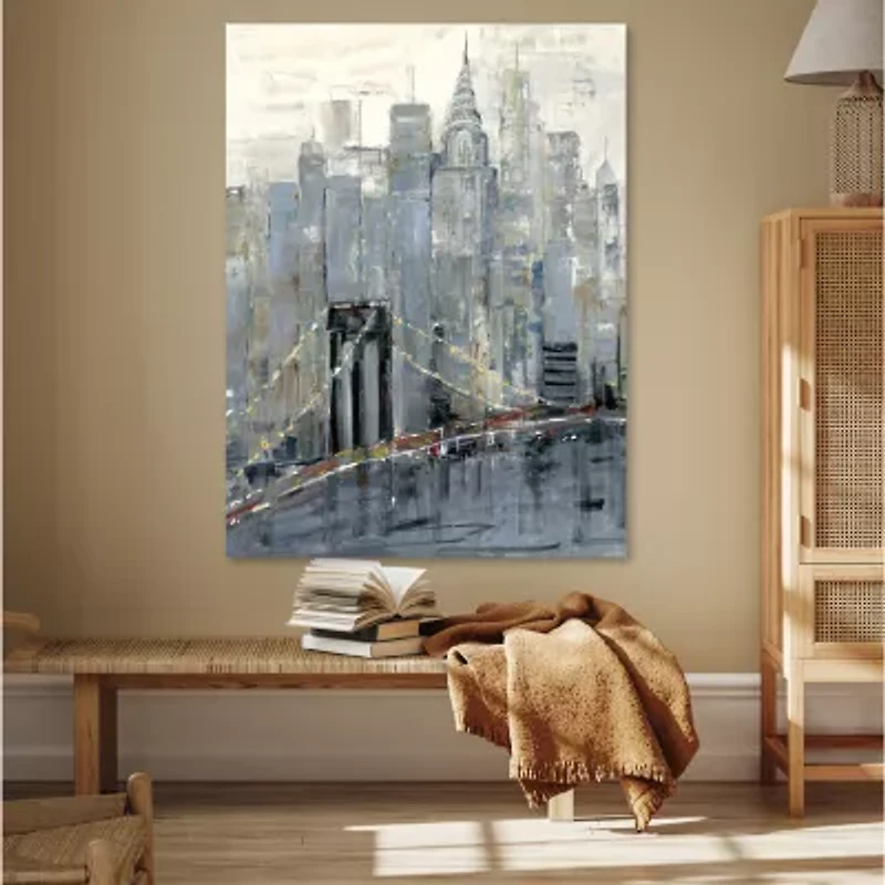 Courtside Market Midtown Morning 30x40 Canvas Art