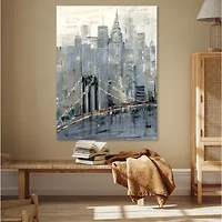 Courtside Market Midtown Morning 30x40 Canvas Art