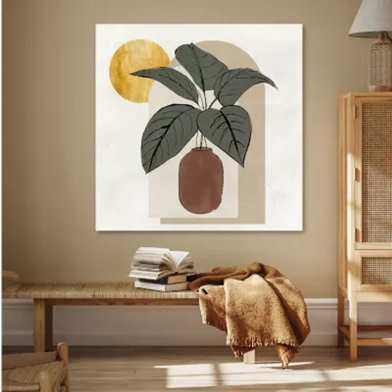 Courtside Market Santa Fe Evening 30x30 Canvas Art