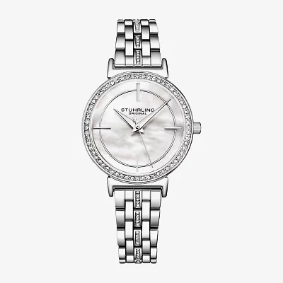 Stuhrling Womens Silver Tone Stainless Steel Bracelet Watch 3987 1