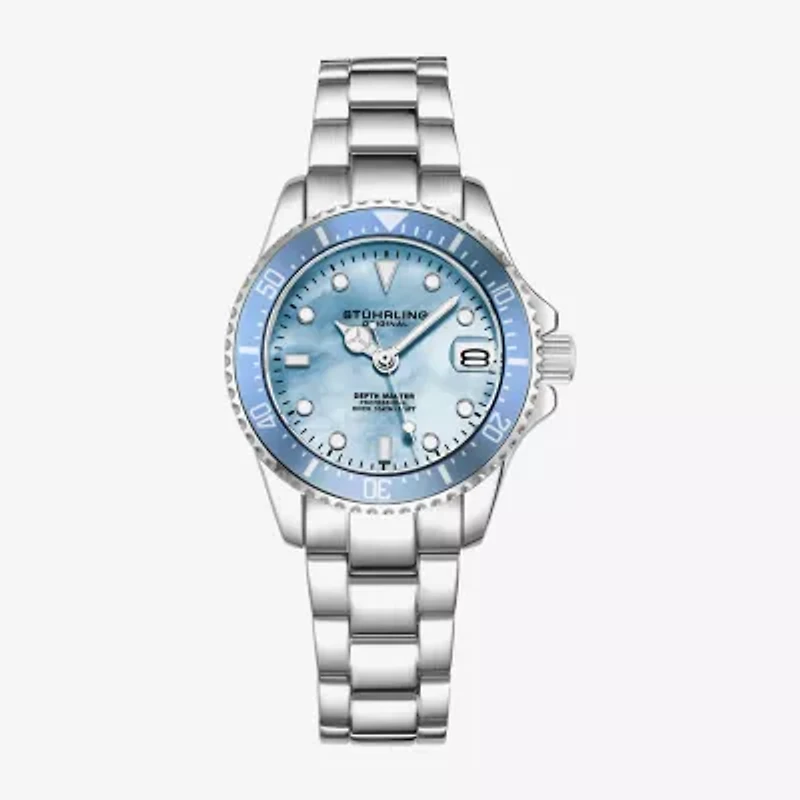 Stuhrling Womens Silver Tone Stainless Steel Bracelet Watch 3950l 3
