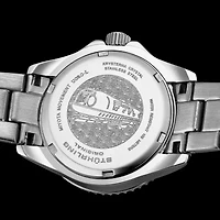Stuhrling Womens Silver Tone Stainless Steel Bracelet Watch 3950l 3