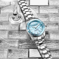 Stuhrling Womens Silver Tone Stainless Steel Bracelet Watch 3950l 3