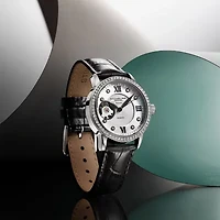 Stuhrling Womens Automatic Leather Strap Watch 3952