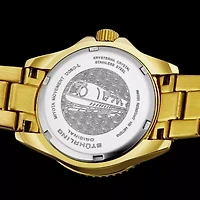 Stuhrling Womens Gold Tone Stainless Steel Bracelet Watch 3950l 4