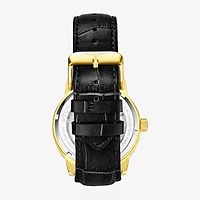 Stuhrling Mens Automatic Leather Strap Watch 3917