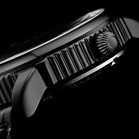 Stuhrling Mens Automatic Black Leather Strap Watch 3933 3