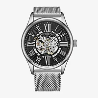 Stuhrling Mens Automatic Silver Tone Stainless Steel Strap Watch 3942m 2