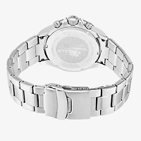 Stuhrling Mens Chronograph Silver Tone Stainless Steel Bracelet Watch 3960 1