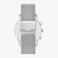 Stuhrling Mens Chronograph Silver Tone Stainless Steel Strap Watch 3975