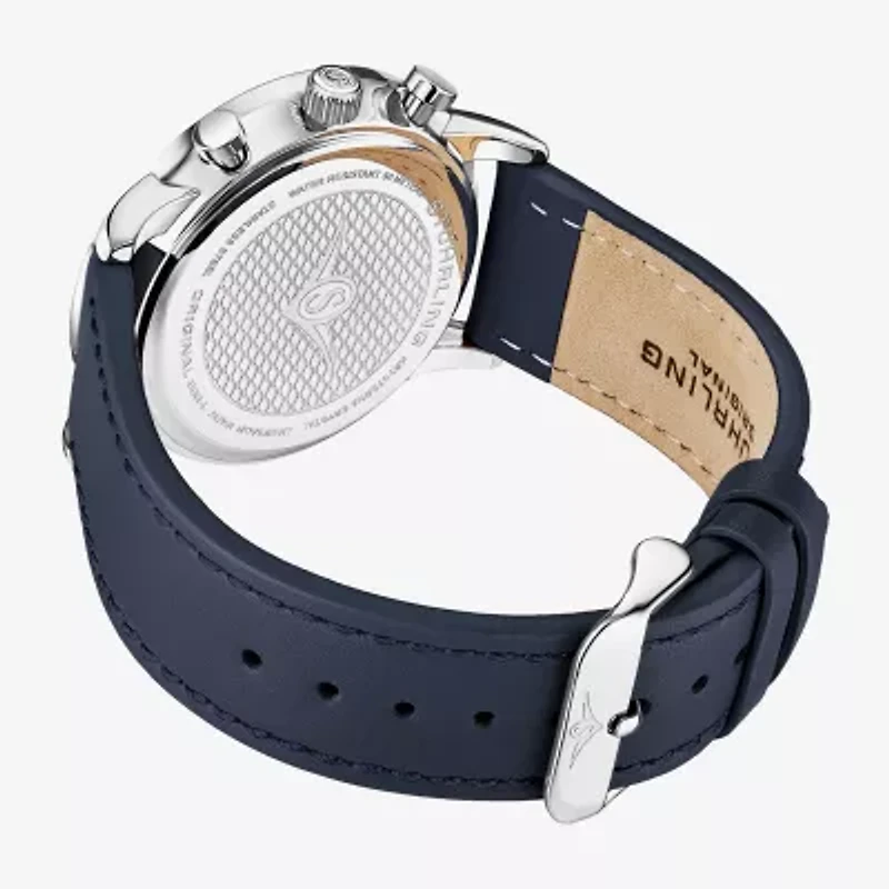 Stuhrling Mens Leather Strap Watch 3986l