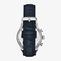 Stuhrling Mens Chronograph Blue Leather Strap Watch 4012 3