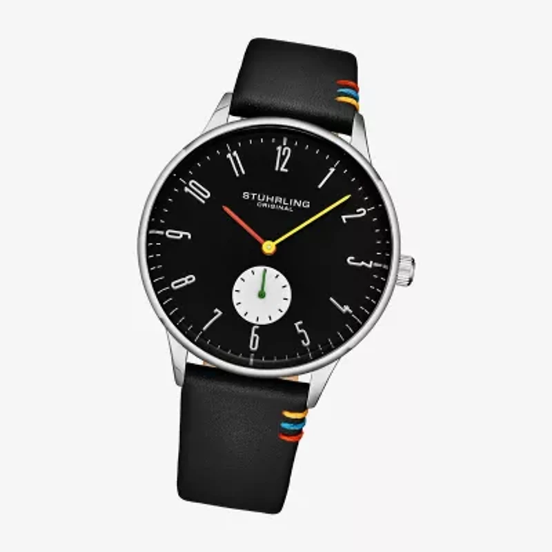 Stuhrling Mens Leather Strap Watch 4026