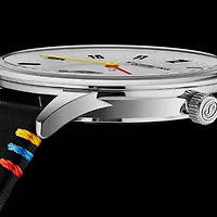 Stuhrling Mens Black Leather Strap Watch 4026 3