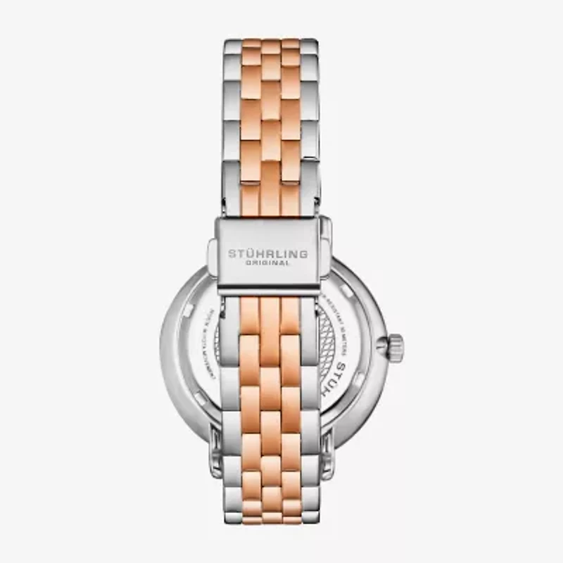 Stuhrling Womens Two Tone Stainless Steel Bracelet Watch 4038 4
