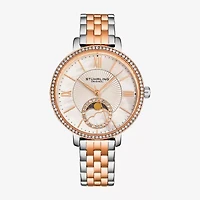 Stuhrling Womens Two Tone Stainless Steel Bracelet Watch 4038 4