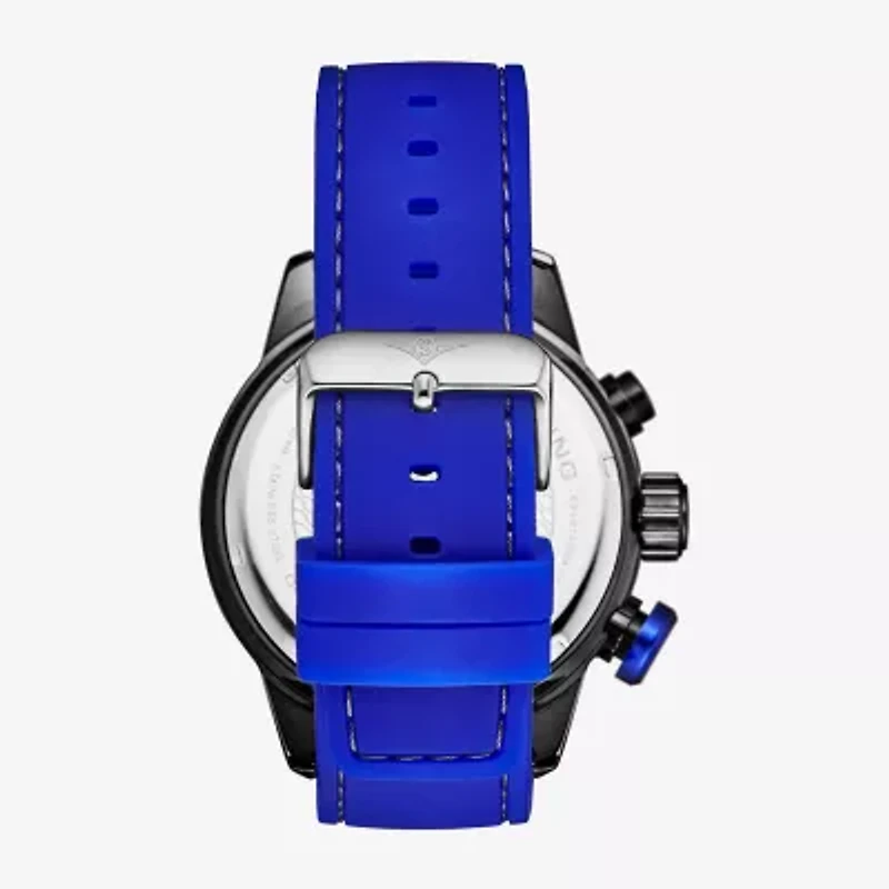 Stuhrling Mens Blue Strap Watch 4053 1