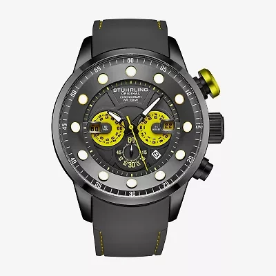 Stuhrling Mens Gray Strap Watch 4053 2