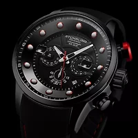 Stuhrling Mens Black Strap Watch 4053 3