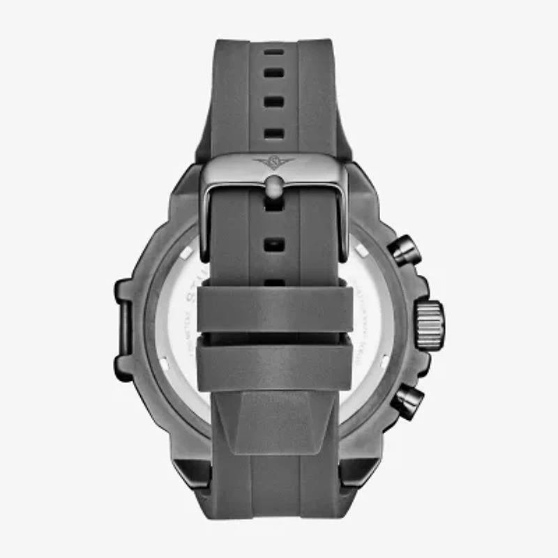 Stuhrling Mens Gray Strap Watch 4054 1