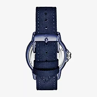 Stuhrling Aquadiver Mens Blue Strap Watch 4049 4