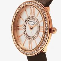 Stuhrling Womens Brown Leather Strap Watch 566 05