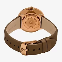 Stuhrling Womens Brown Leather Strap Watch 566 05