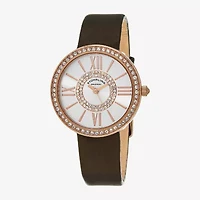 Stuhrling Womens Brown Leather Strap Watch 566 05